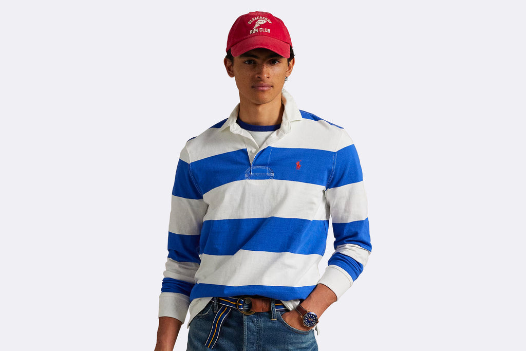 Polo Ralph Lauren Long Sleeve Rugby White/Blue