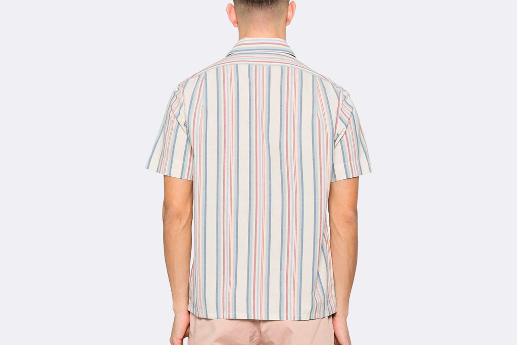 Polo Ralph Lauren Short Sleeve Sport Shirt Off White Red Multi