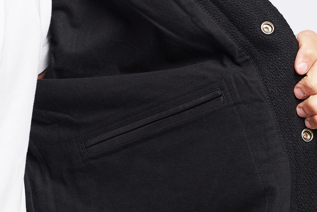 Polo Ralph Lauren Varsity Jacket Lined Bomber Black