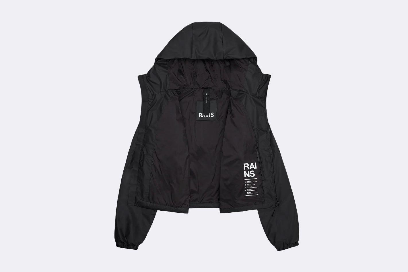 Rains Wmns Lohja Short Insulated Jacket Black