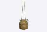 Taion Draw String Down Bag Small Beige