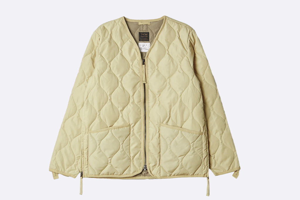 Taion Military W-Zip V Neck Down Jacket