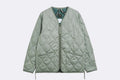 Taion Military Zip V Neck Down Jacket Sage Green