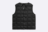 Taion Kids V-Neck Button Down Vest Black