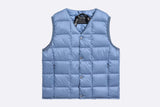 Taion Kids V-Neck Button Down Vest Blue