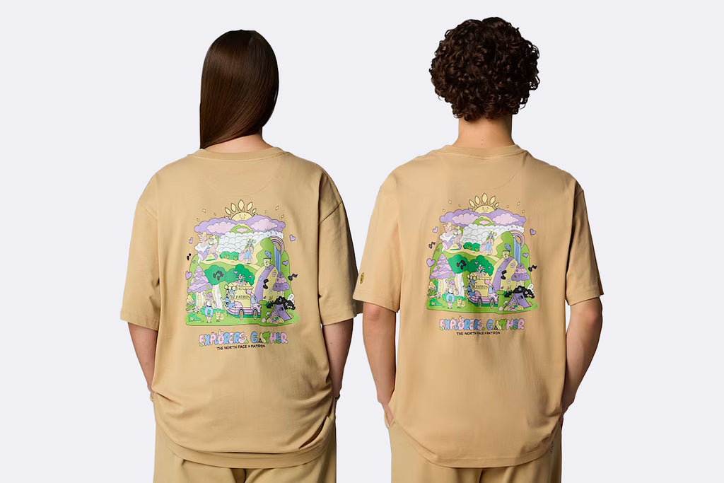The North Face Mountain Cleanup Oversized Tee Khaki Stone