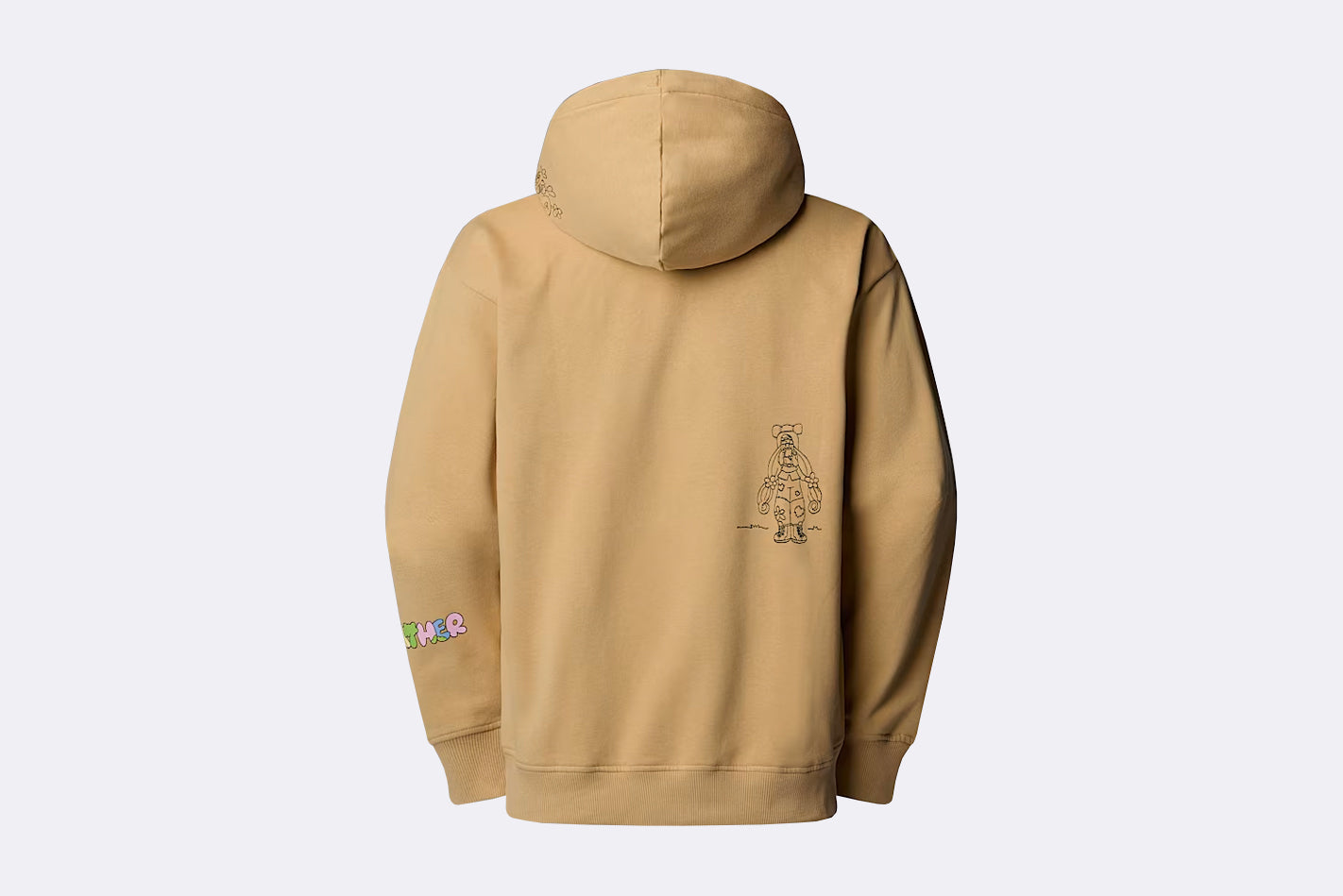The North Face Mountain Cleanup Oversized Hoodie Khaki Stone