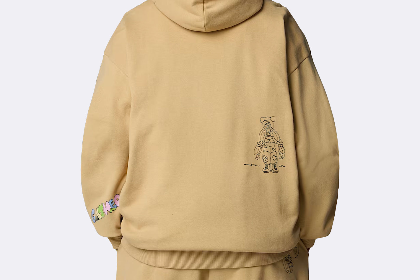 The North Face Mountain Cleanup Oversized Hoodie Khaki Stone