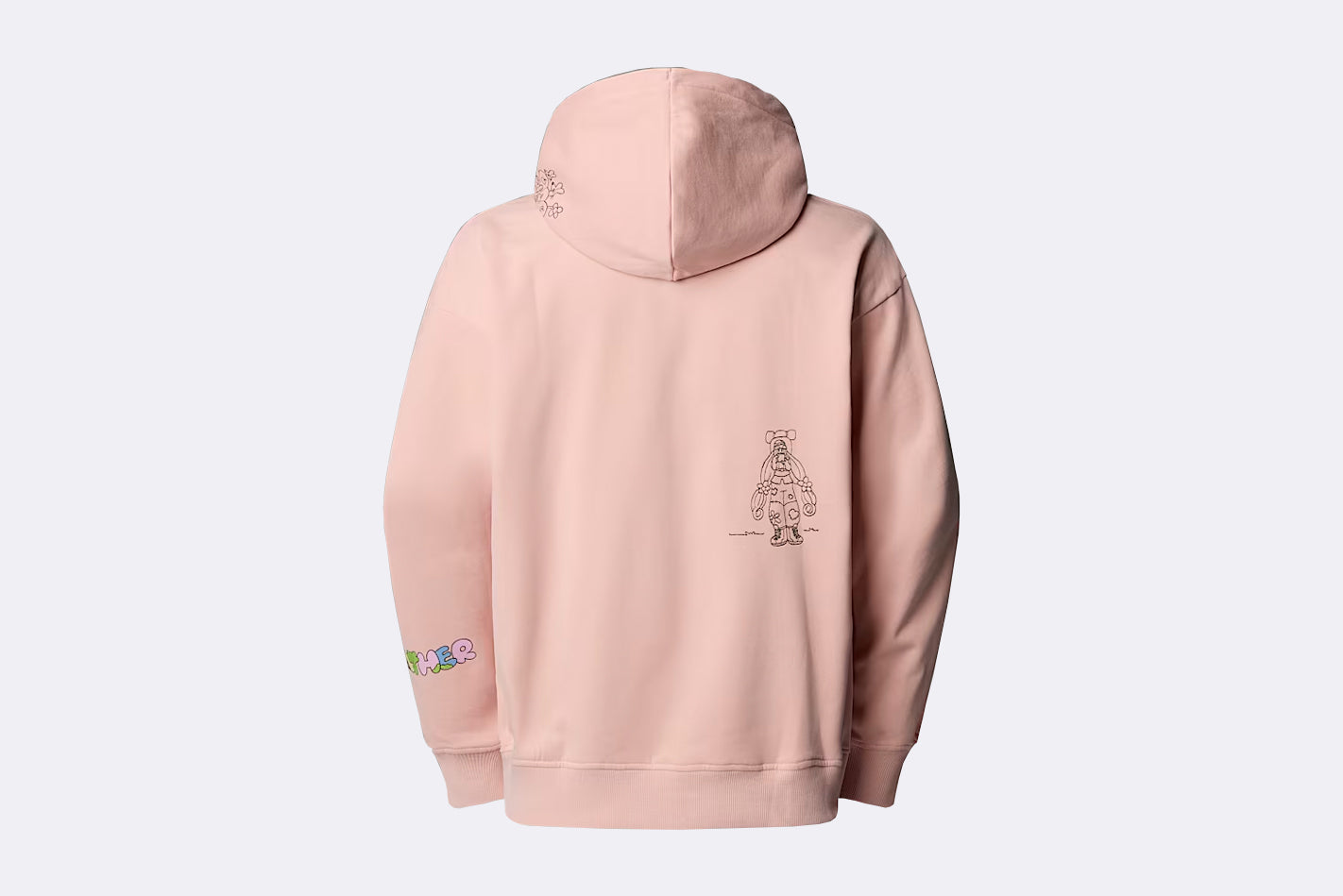 The North Face Mountain Cleanup Oversized Hoodie Pink Moss