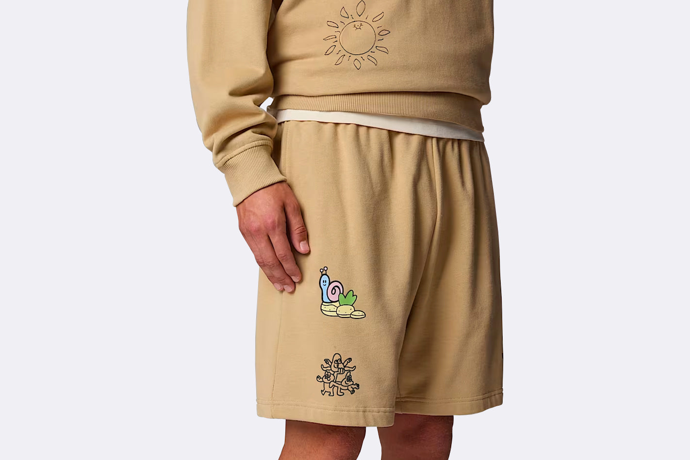 The North Face Mountain Cleanup Relaxed Short Khaki Stone