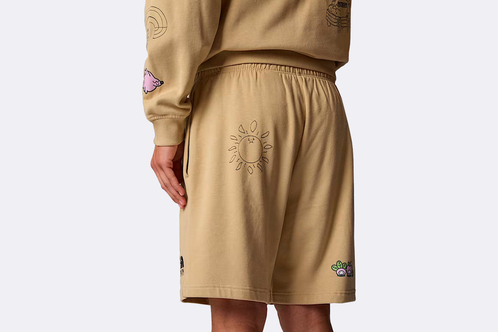 The North Face Mountain Cleanup Relaxed Short Khaki Stone