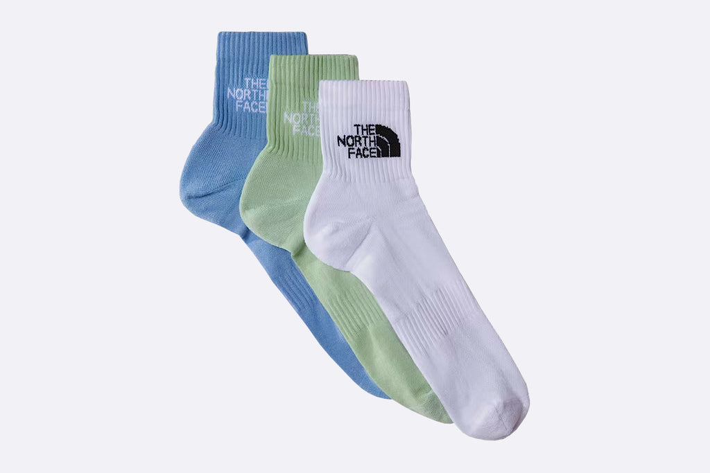 The North Face Multi Sport Cush Quarter Sock 3p Misty Sage