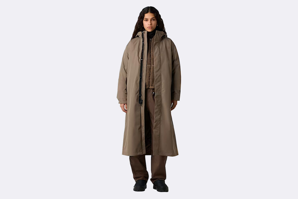 The North Face Wmns Nukabira Rain Shell Parka Mocha Brown