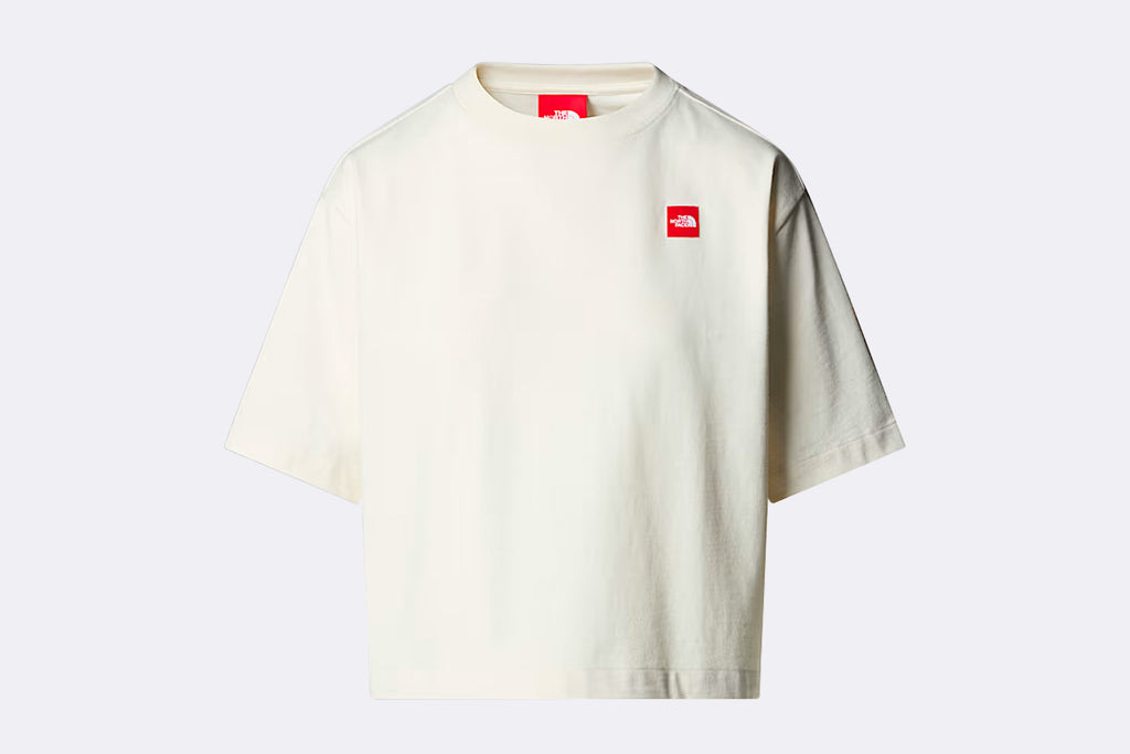 The North Face Wmns Red Box S/S Boxy Tee White Dune