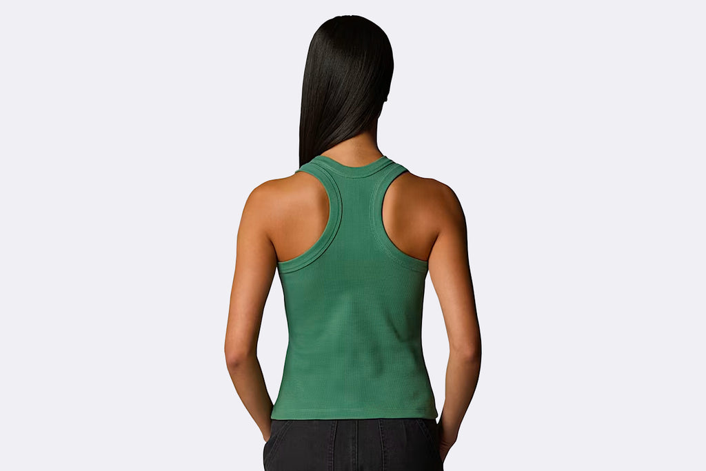The North Face Wmns Slim Rib Tank Duck Green