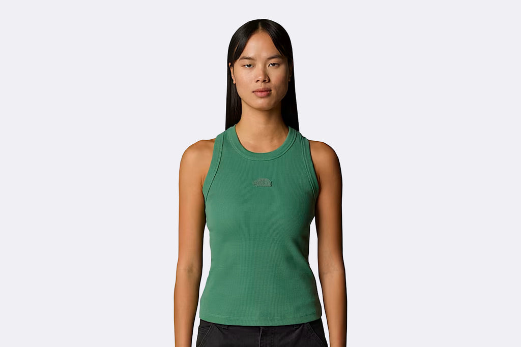 The North Face Wmns Slim Rib Tank Duck Green