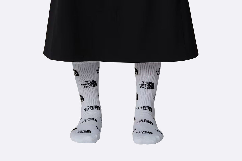 The North Face Everyday Crew Logo Socks Black White