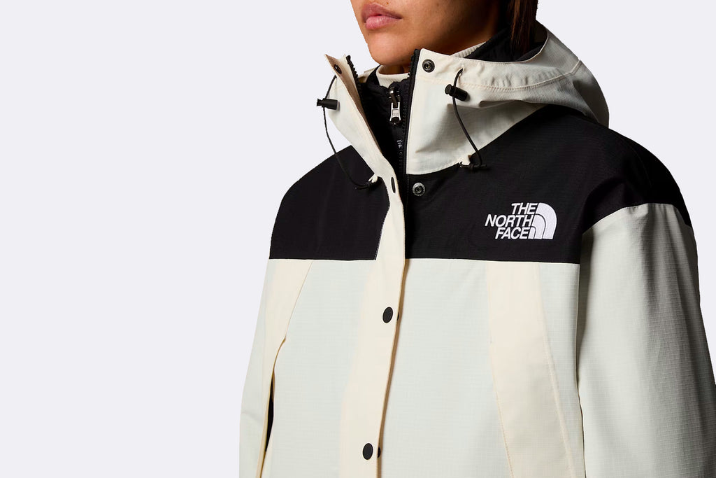 The North Face Wmns Dryvent Mountain Jacket White Dune/TNF Black