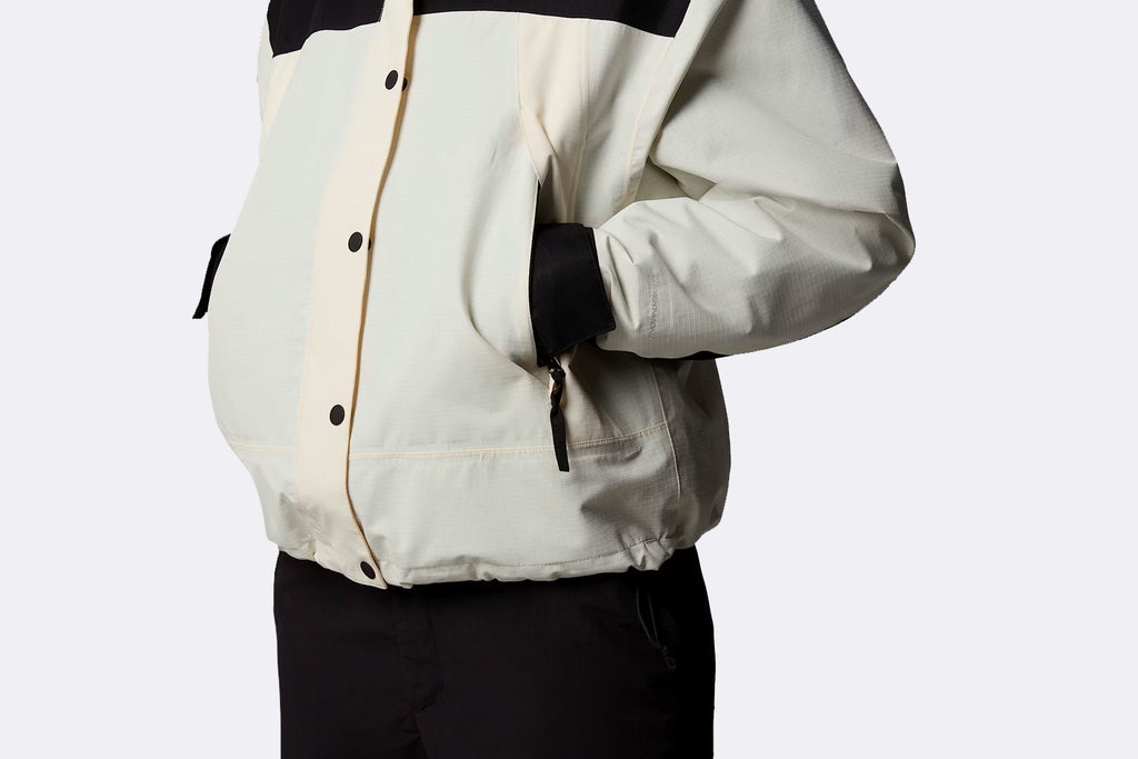 The North Face Wmns Dryvent Mountain Jacket White Dune/TNF Black