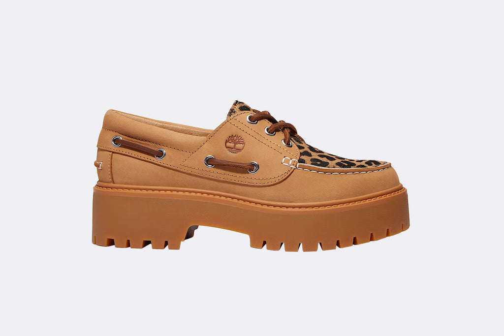 Timberland Wmns Stone Street Boat Shoe Medium Beige Nubuck