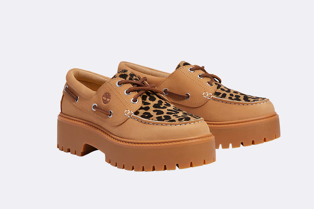 Timberland Wmns Stone Street Boat Shoe Medium Beige Nubuck