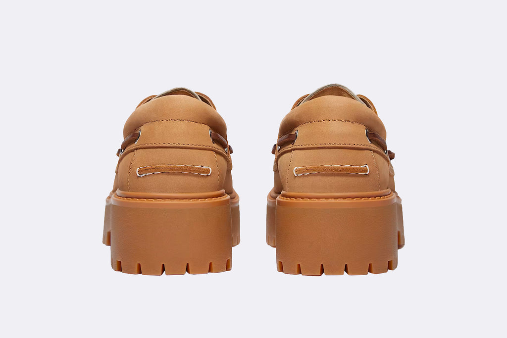 Timberland Wmns Stone Street Boat Shoe Medium Beige Nubuck