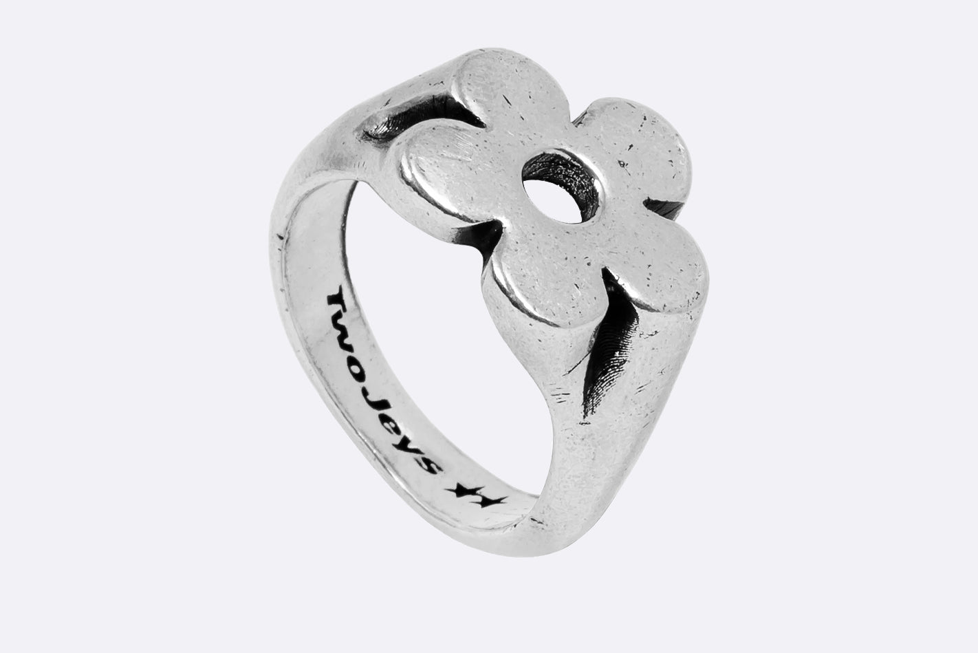 TwoJeys Flower Ring Silver