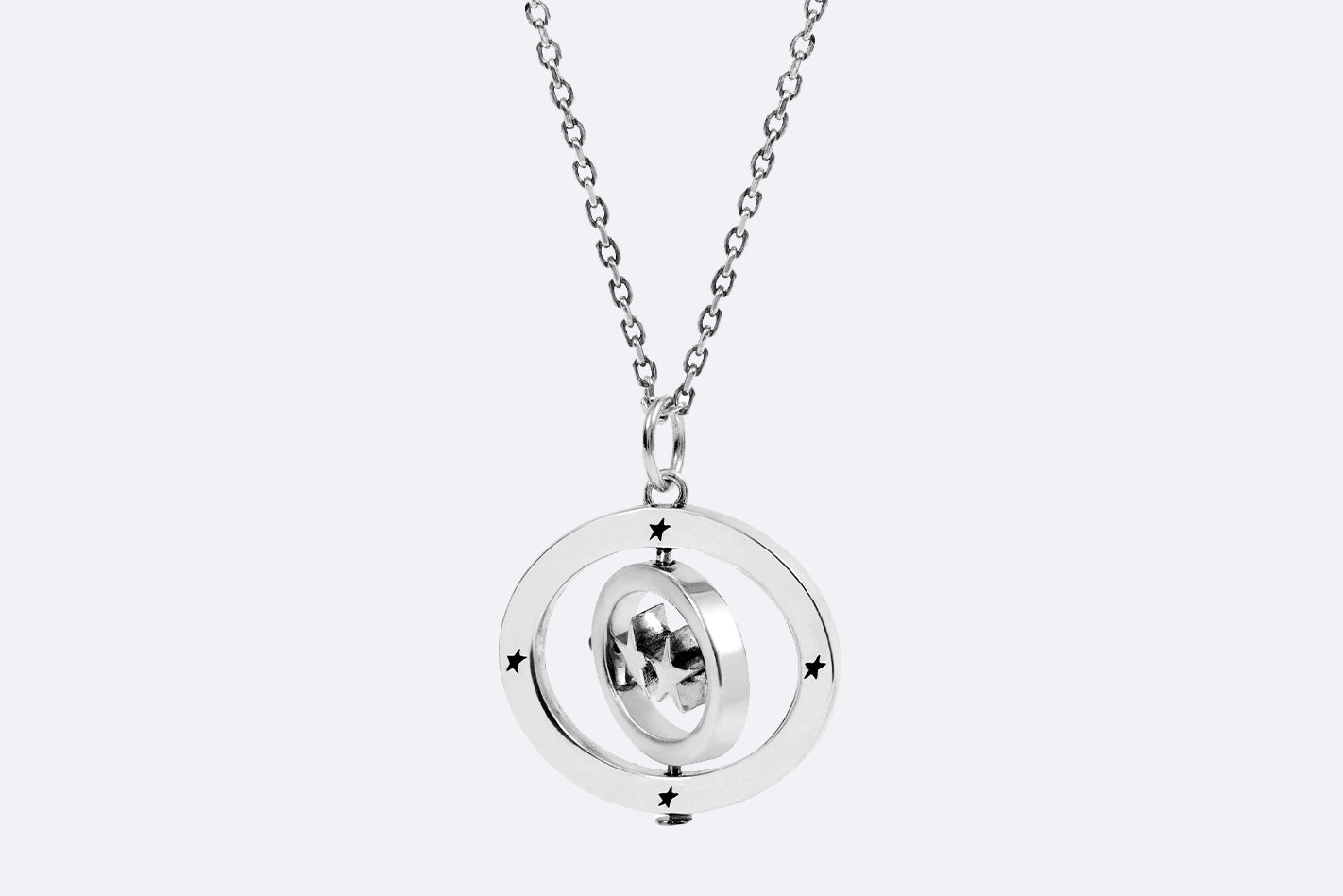 TwoJeys Icon Superstar Rotative Necklace Silver