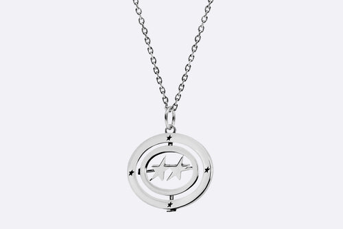 TwoJeys Icon Superstar Rotative Necklace Silver