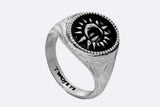 TwoJeys Midnight Ring Silver