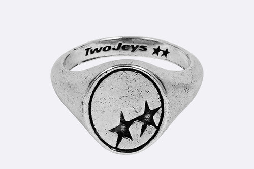 TwoJeys Oval Ring Silver