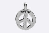TwoJeys Peace Charm Silver