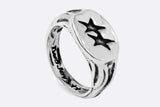 TwoJeys Superstar Signed Ring Silver
