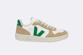 Veja Wmns V-10 Chromefree Leather White Emeraude Sahara