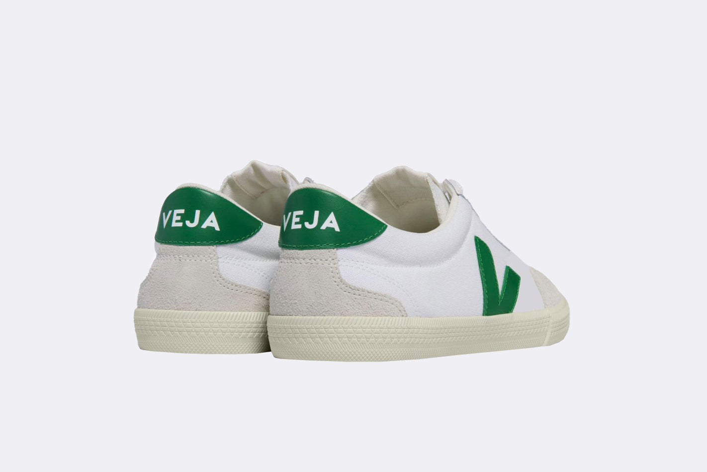Veja Volley Canvas White Emeraude