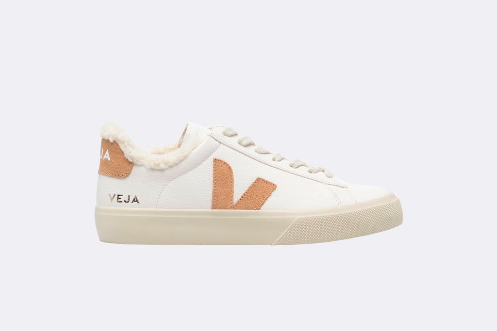 Veja Wmns Campo Winter Chromefree Leather Extra White Desert