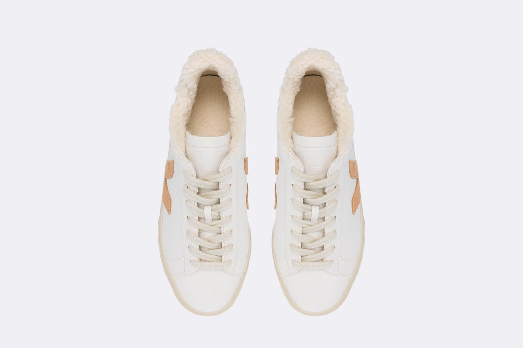 Veja Wmns Campo Winter Chromefree Leather Extra White Desert