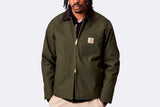 Abrigo Carhartt WIP Detroit Jacket Winter Olive Black Rigid para hombre