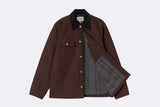 Abrigo Carhartt WIP Michigan Coat Winter Tobacco Black Rigid para hombre