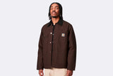 Abrigo Carhartt WIP Michigan Coat Winter Tobacco Black Rigid para hombre