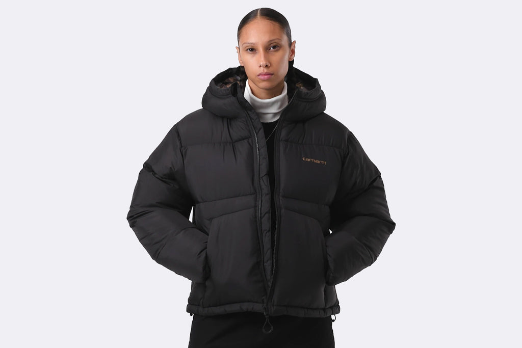 Abrigo Carhartt WIP Toronto Jacket Wild Dog Print Black para mujer