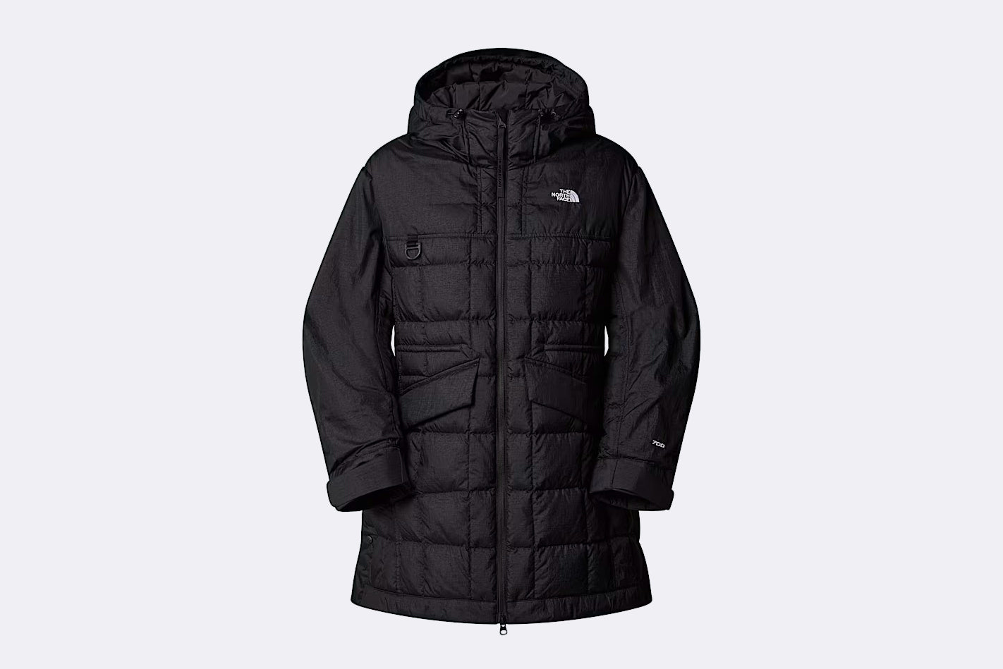 Abrigo The North Face Dynamic Quilted Down Jacket negro para mujer