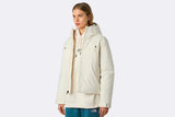 Abrigo The North Face Mountain Range Down Hooded Jacket blanco para mujer