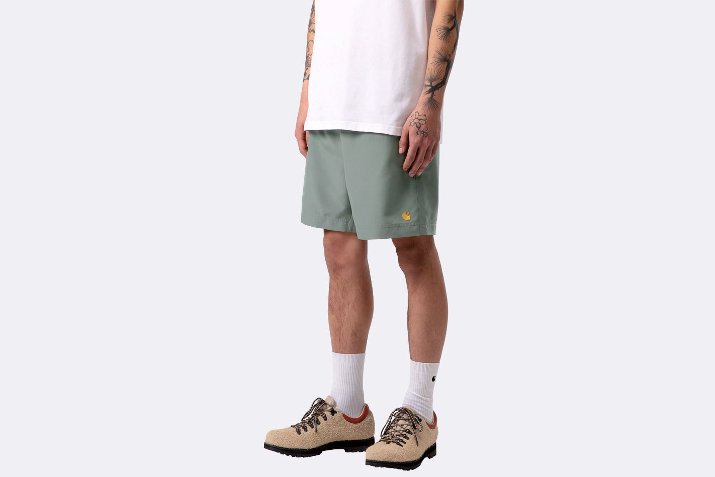 Bañador Carhartt WIP Chase Swim Trunks Verde para Hombre