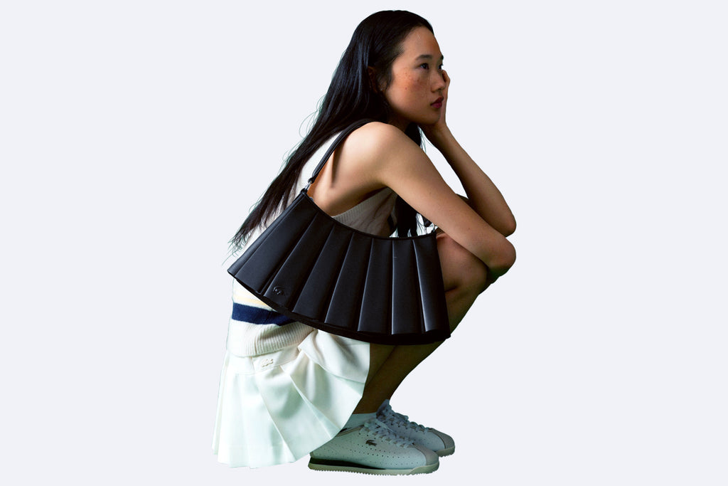 Bolso Lacoste Lenglen Medium Shoulder Bag Negro para Mujer