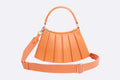 Bolso Lacoste Lenglen Small Crossover Bag In Leather Naranja para Mujer