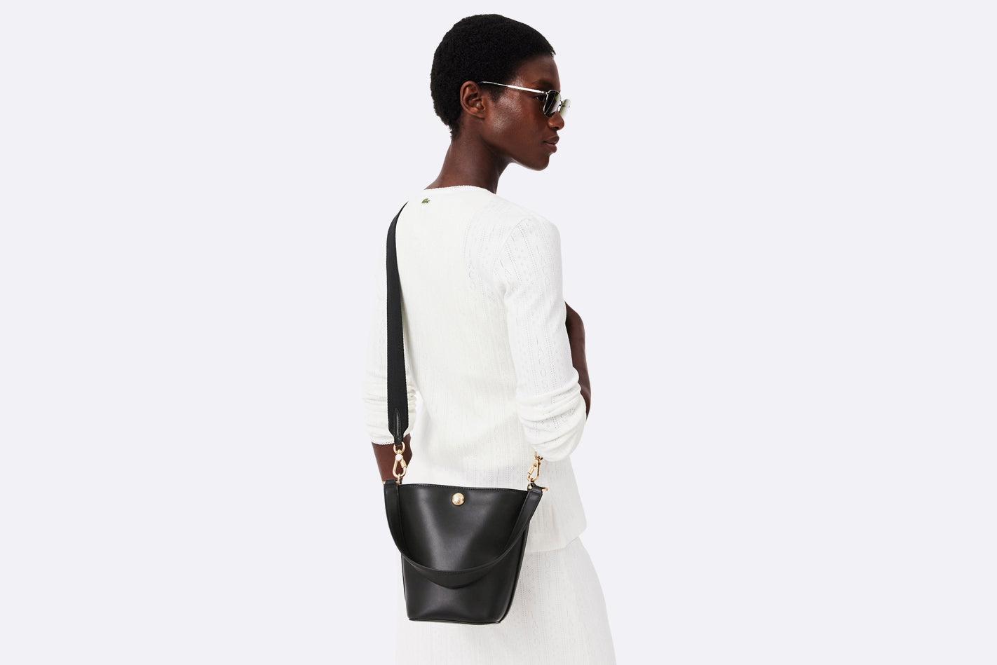 Bolso Lacoste Tennis Bliss S Bucket Bag Negro Unisex