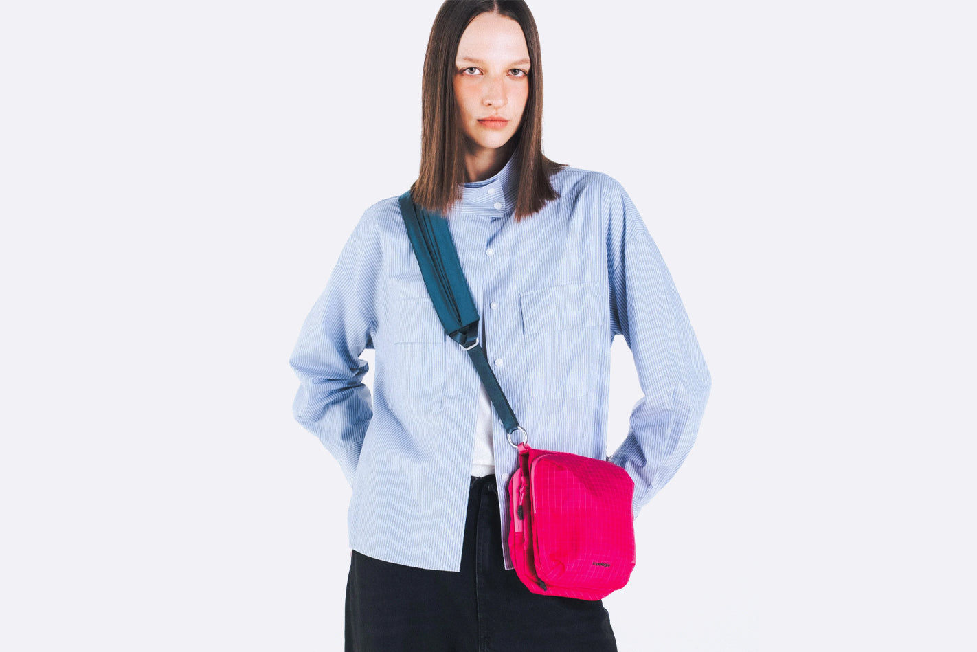 Bolso Topologie Casette Sacoche Medium Fucsia Unisex