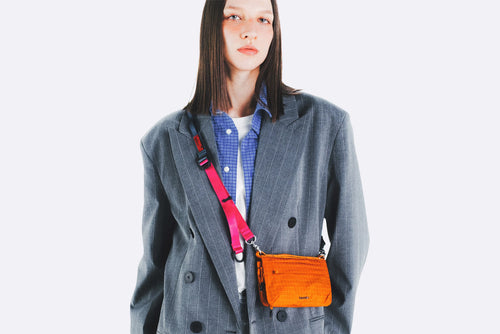 Bolso Topologie Flat Sacoche Small Naranja Unisex