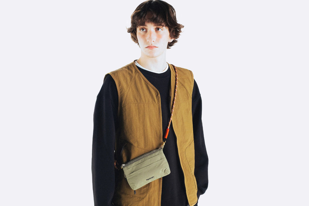 Bolso Topologie Flat Sacoche Small Gris Unisex